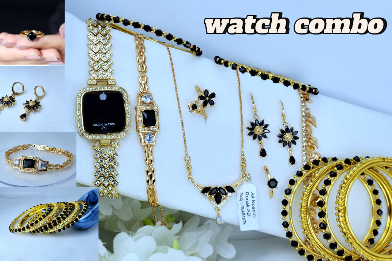 Luxury Women's Jewelry & Watch Combo Set