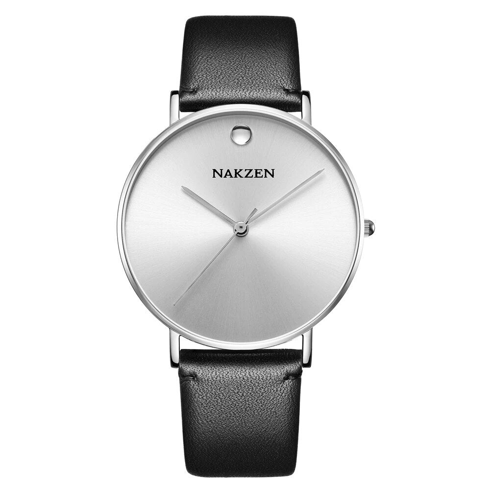 NAKZEN 2020 New Men's Watches Top Brand Luxury Quartz Watch Men Leather Waterproof Cool Watch Man Clocks Relogio Masculino 4105-1