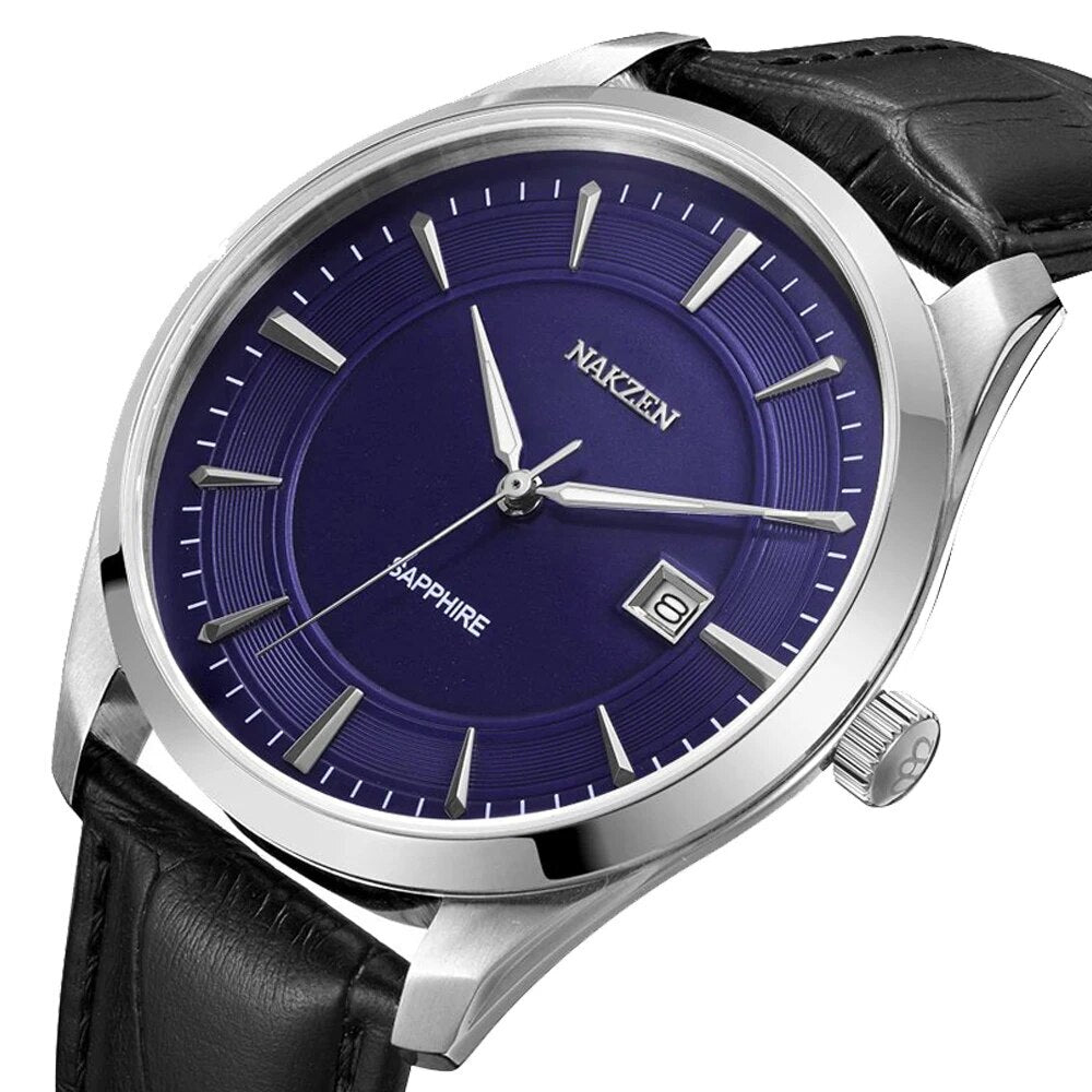 NAKZEN 2020 New Men's Watches Top Brand Luxury Quartz Watch Men Leather Waterproof Military Watch Man Clocks Relogio Masculino 1002-0