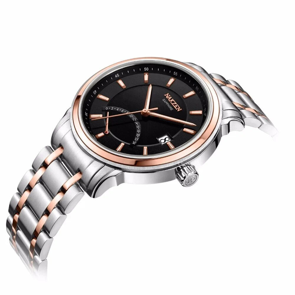 NAKZEN Crescent Shape Mens Quartz Watch Fashion Casual Waterproof Luxury Brand Date Wrist Watch Male Clock relogio masculino 4021-4