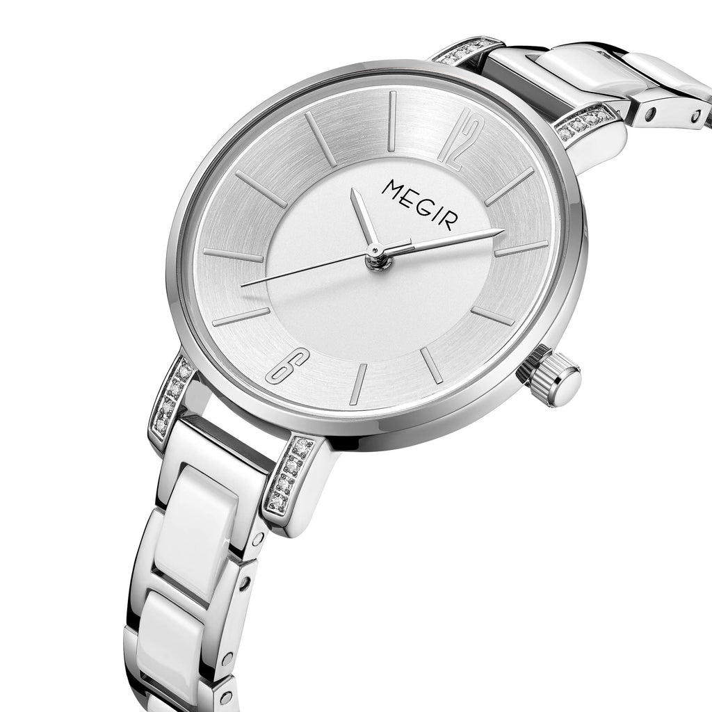 MEGIR Japan Quartz Watch for Women Fashion Brand Casual Wristwatch Clock Waterproof Sport Ladies Dress Wrist Watch Montres Femme 7016-10