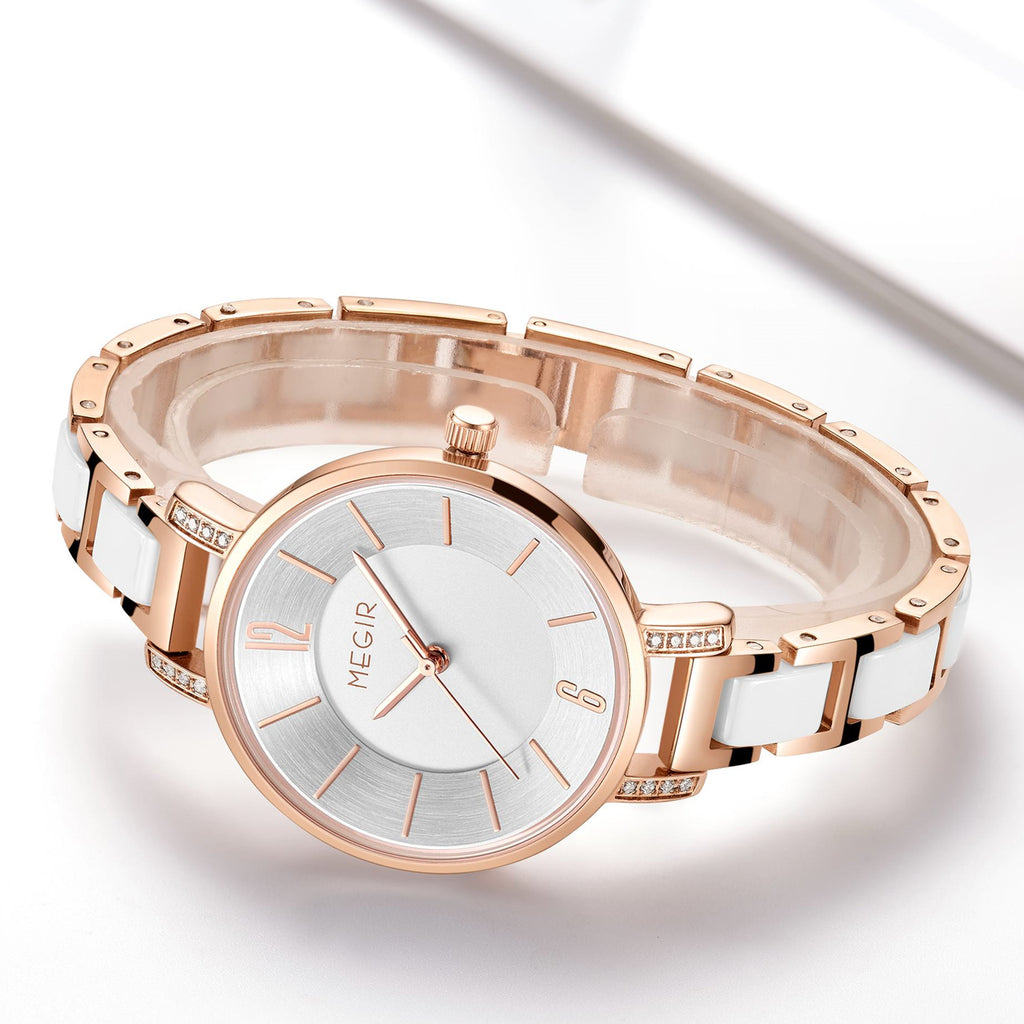 MEGIR Japan Quartz Watch for Women Fashion Brand Casual Wristwatch Clock Waterproof Sport Ladies Dress Wrist Watch Montres Femme 7016-8