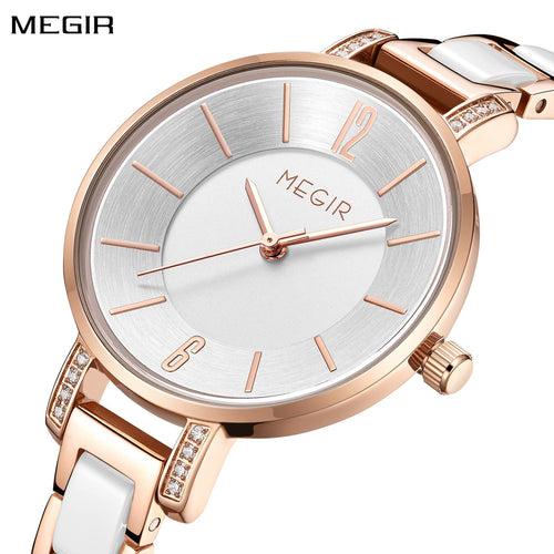 MEGIR Japan Quartz Watch for Women Fashion Brand Casual Wristwatch Clock Waterproof Sport Ladies Dress Wrist Watch Montres Femme 7016-0