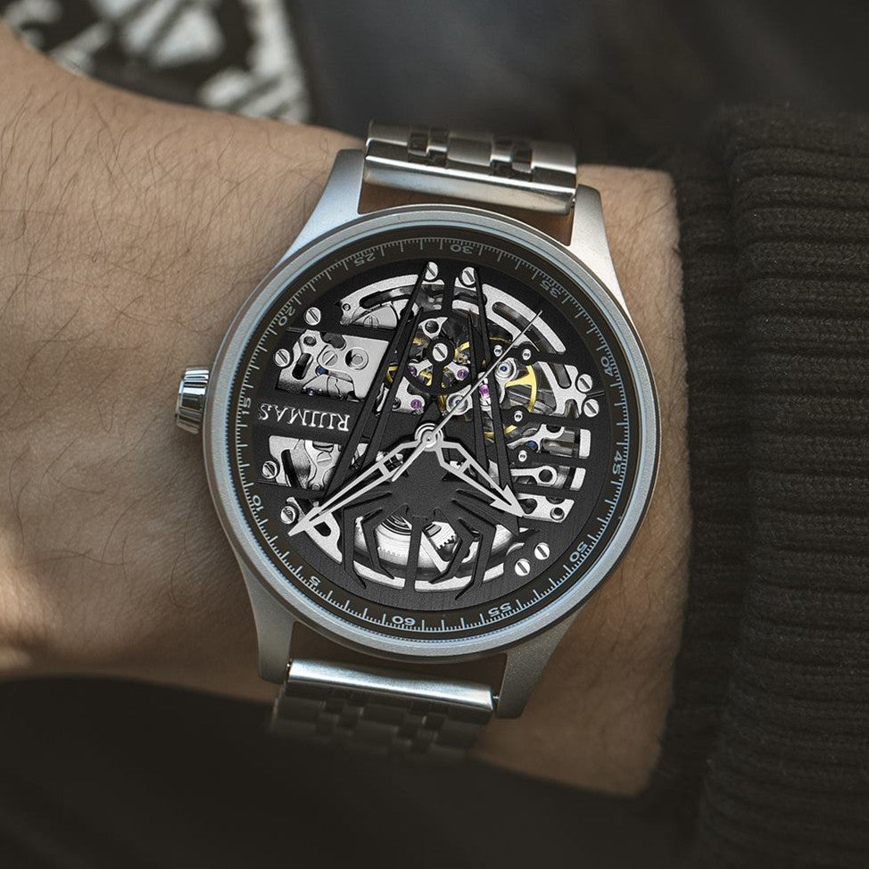 RUIMAS Watches for Men Top Brand Luxury Mechanical Chronograph Clock Stainless Steel Casual Wrist Watch Man Business Watch 6787-2