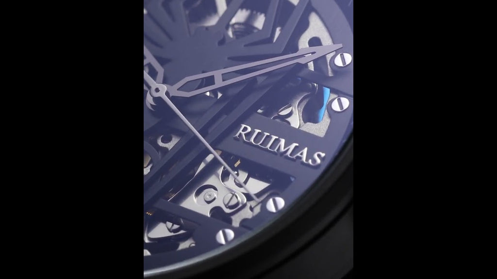 RUIMAS Watches for Men Top Brand Luxury Mechanical Chronograph Clock Stainless Steel Casual Wrist Watch Man Business Watch 6787-12