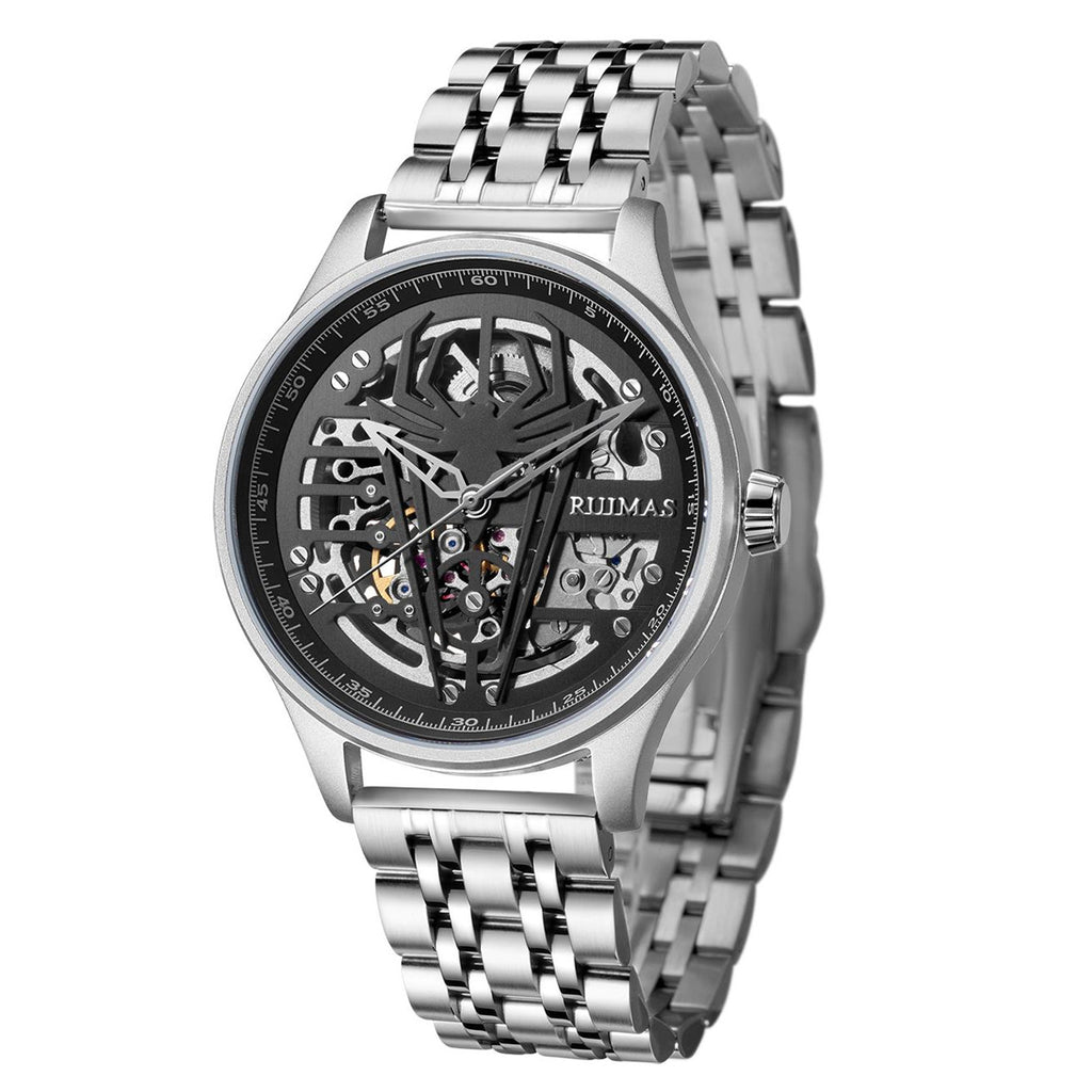 RUIMAS Watches for Men Top Brand Luxury Mechanical Chronograph Clock Stainless Steel Casual Wrist Watch Man Business Watch 6787-8