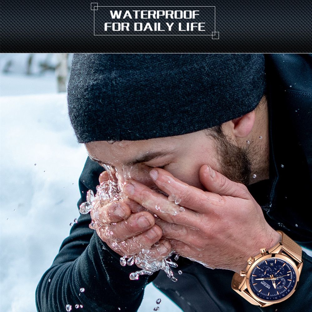 MEGIR Fashion Watch for Men Top Luxury Big Dial Business Quartz Watches Waterproof Steel Wrist Watch Clock Relogio Masculino 2153-12