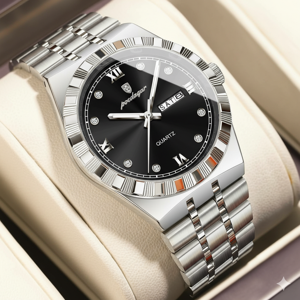 POEDAGAR Luminous Quartz Men's Watch (Model 872)